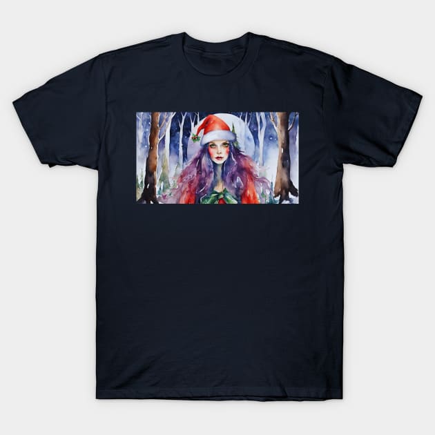 Christmas Wiccan Elf T-Shirt by Viper Unconvetional Concept